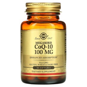 Thực phẩm chức năng Solgar Megasorb CoQ-10 100 mg 90 Softgels 033984009141