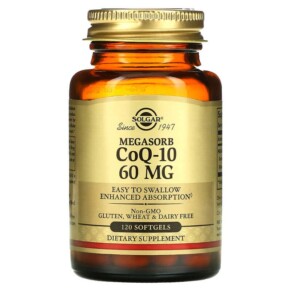 Thực phẩm chức năng Solgar Megasorb CoQ-10 60 mg 120 Softgels 033984009585