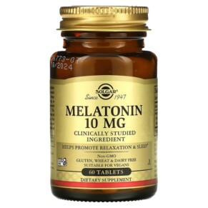 Thực phẩm chức năng Solgar Melatonin 10 mg 60 Tablets 033984019560