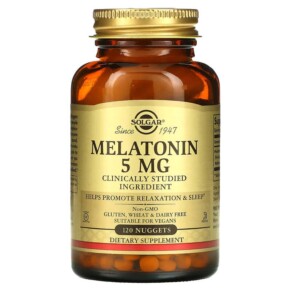 Thực phẩm chức năng Solgar Melatonin 5 mg 120 Nuggets 033984019379