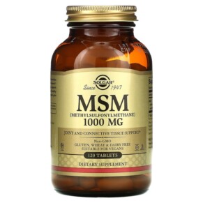 Thực phẩm chức năng Solgar MSM (Methylsulfonylmethane) 1.000 mg 120 Tablets 033984017344