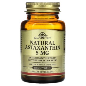 Thực phẩm chức năng Solgar Natural Astaxanthin 5 mg 60 Softgels 033984000711