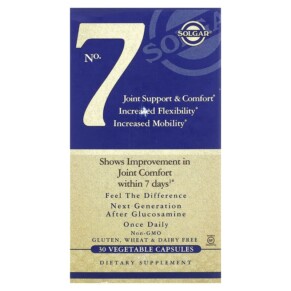 Thực phẩm chức năng Solgar No. 7 Joint Support & Comfort 30 Vegetable Capsules 033984504974