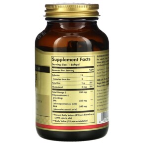 Thành phần vi chất của Solgar Omega-3 EPA & DHA Double Strength 700 mg 60 Softgels 033984020511
