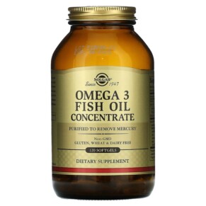 Thực phẩm chức năng Solgar Omega-3 Fish Oil Concentrate 120 Softgels 033984017887