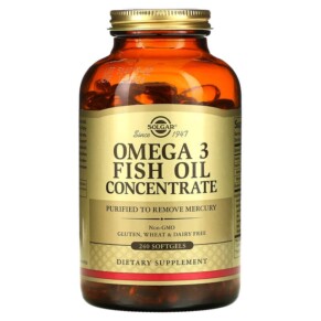 Thực phẩm chức năng Solgar Omega 3 Fish Oil Concentrate 240 Softgels 033984016996