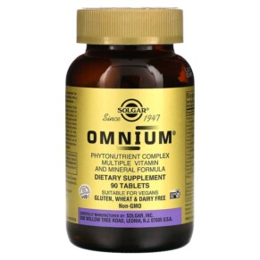 Thực phẩm chức năng Solgar Omnium Phytonutrient Complex Multiple Vitamin and Mineral Formula 90 Tablets 033984020672
