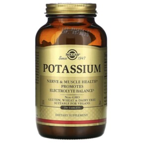 Thực phẩm chức năng Solgar Potassium 250 Tablets 033984022614