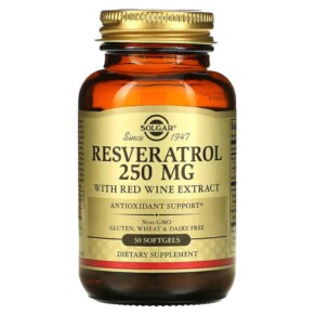 Thực phẩm chức năng Solgar Resveratrol 250 mg 30 Softgels 033984023369