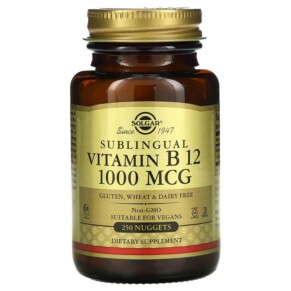 Thực phẩm chức năng Solgar Sublingual Vitamin B12 1.000 mcg 250 Nuggets 033984032309
