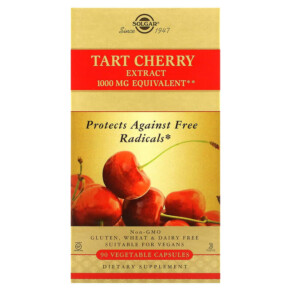 Thực phẩm chức năng Solgar Tart Cherry Extract 1.000 mg 90 Vegetable Capsules 033984315495