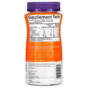 Thành phần vi chất của Solgar U-Cubes Children's Vitamin C Gummies Orange & Strawberry 90 Gummies 033984595989