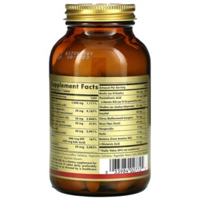 Thành phần vi chất của Solgar Ultimate B+C Complex 90 Tablets 033984027725