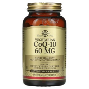 Thực phẩm chức năng Solgar Vegetarian CoQ-10 60 mg 180 Vegetable Capsules 033984009387