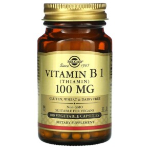 Thực phẩm chức năng Solgar Vitamin B1 100 mg 100 Vegetable Capsules 033984029507