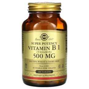 Thực phẩm chức năng Solgar Vitamin B1 500 mg 100 Tablets 033984029804