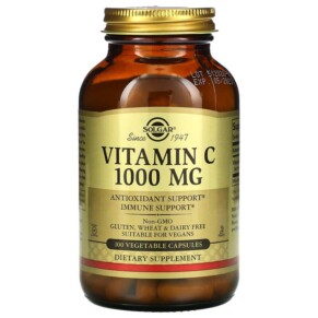 Thực phẩm chức năng Solgar Vitamin C 1.000 mg 100 Vegetable Capsules 033984032804