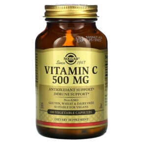 Thực phẩm chức năng Solgar Vitamin C 500 mg 100 Vegetable Capsules 033984032606