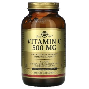 Thực phẩm chức năng Solgar Vitamin C 500 mg 250 Vegetable Capsules 033984032613