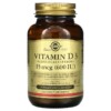 Thực phẩm chức năng Solgar Vitamin D3 (Cholecalciferol) 15 mcg (600 IU) 120 Vegetable Capsules 033984033191