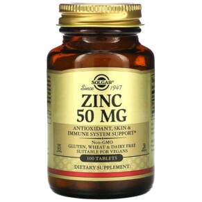 Thực phẩm chức năng Solgar Zinc 50 mg 100 Tablets 033984037205