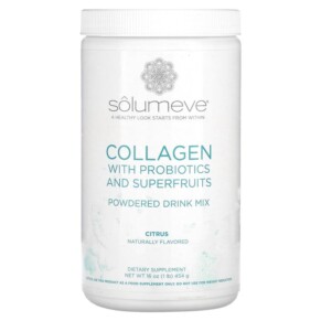 Thực phẩm chức năng Solumeve Collagen with Probiotics and Superfruits Powdered Drink Mix Citrus 16 oz (454 g) 898220016525
