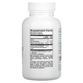 Thành phần vi chất của Solumeve Cranberry Juice Concentrate plus Vitamin C 60 Veggie Capsules 898220019670