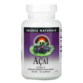 Thực phẩm chức năng Source Naturals Acai Extract 500 mg 120 Capsules 021078020264