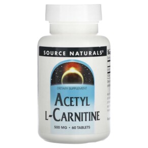 Thực phẩm chức năng Source Naturals Acetyl L-Carnitine 500 mg 60 Tablets 021078004998