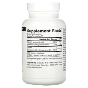 Thành phần vi chất của Source Naturals Activated Quercetin 100 Capsules 021078016908