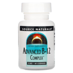 Thực phẩm chức năng Source Naturals Advanced B-12 Complex 5 mg 60 Lozenges 021078014812