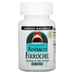Thực phẩm chức năng Source Naturals Advanced Ferrochel 180 Tablets 021078014560