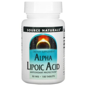 Thực phẩm chức năng Source Naturals Alpha Lipoic Acid 50 mg 100 Tablets 021078000235