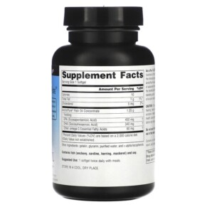 Thành phần vi chất của Source Naturals Arctic Pure Omega-3 Fish Oil Ultra Potency 850 mg 60 Softgels 021078020134