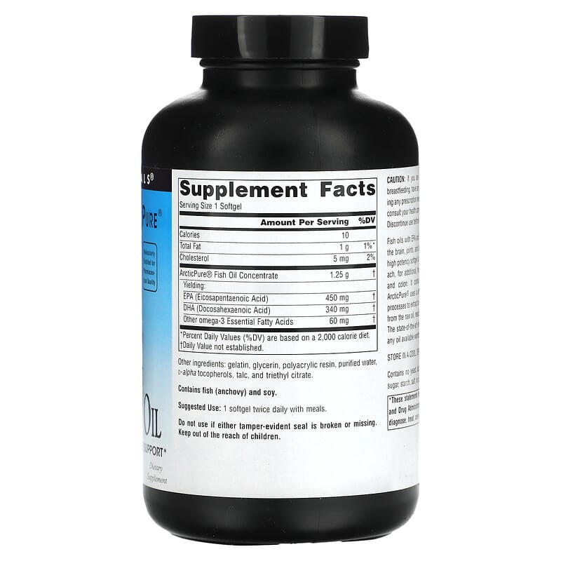 Source Naturals Arctic Pure Ultra Potency Omega-3 Fish Oil 850 mg 120 Softgels 2 Thành phần vi chất của Source Naturals Arctic Pure Ultra Potency Omega-3 Fish Oil 850 mg 120 Softgels 021078020172
