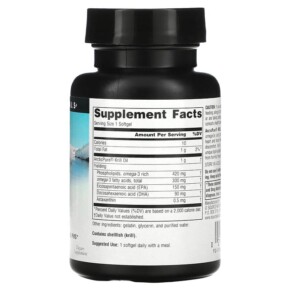 Thành phần vi chất của Source Naturals ArcticPure Krill Oil 1.000 mg 30 Softgels 021078025573