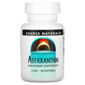 Thực phẩm chức năng Source Naturals Astaxanthin 2 mg 30 Softgels 021078019541