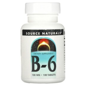 Thực phẩm chức năng Source Naturals B-6 100 mg 100 Tablets 021078004134
