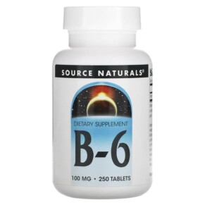 Thực phẩm chức năng Source Naturals B-6 100 mg 250 Tablets 021078004141