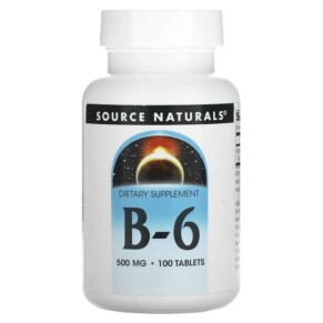 Thực phẩm chức năng Source Naturals B-6 500 mg 100 Tablets 021078004165