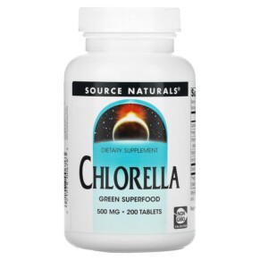 Thực phẩm chức năng Source Naturals Chlorella 500 mg 200 Tablets 021078006763