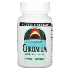 Thực phẩm chức năng Source Naturals Chromium 200 mcg 250 Tablets 021078003366