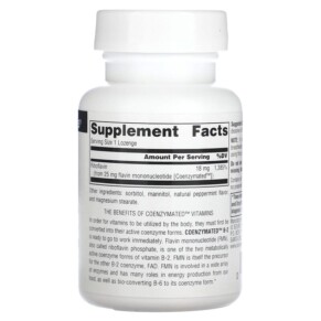 Thành phần vi chất của Source Naturals Coenzymated B-2 60 Lozenges 021078009351