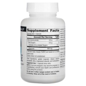 Thành phần vi chất của Source Naturals D-Mannose 500 mg 60 Capsules 021078021988