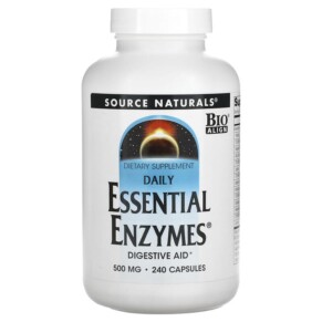 Thực phẩm chức năng Source Naturals Daily Essential Enzymes 500 mg 240 Capsules 021078009696