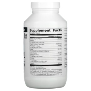 Thành phần vi chất của Source Naturals Daily Essential Enzymes Digestive Aid 500 mg 360 Capsules 021078018049