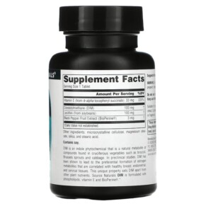 Thành phần vi chất của Source Naturals DIM 100 mg 60 Tablets 021078015215
