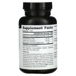 Thành phần vi chất của Source Naturals DIM (Diindolylmethane) 100 mg 120 Tablets 021078015673