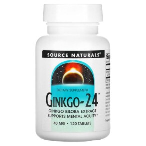 Thực phẩm chức năng Source Naturals Ginkgo-24 40 mg 120 Tablets 021078000761