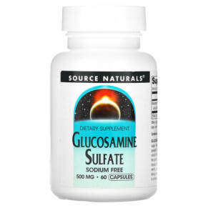 Thực phẩm chức năng Source Naturals Glucosamine Sulfate Sodium Free 500 mg 60 Capsules 021078015901